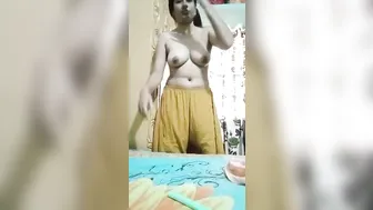 Hot friend wife naked me awesome video
